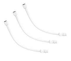 Kit 3 Un Engate Flexível 1/2 X 30Cm Água Fria Pvc Tigre