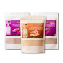 Kit 3 Un Farinha Batata Doce Polpa Roxa e Laranja Pó 1.350kg