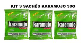 Kit 3 Un Karamujo Sachê 30g Lesmicida Eficaz Contra Lesmas Caramujos e Caracóis Rawell Química Kit 3 Un Karamujo Sachê 30g Lesmicida Eficaz Contra Lesmas Caramujos e Caracóis Rawell Química