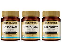 Kit 3 Un - L Treonato 500Mg 60 Capsulas Dr Botanico
