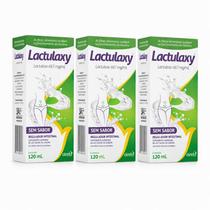 Kit 3 Un Lactulaxy Lactulose Líquida Sem Sabor Suplemento Alimentar Airela 120ml