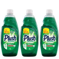 Kit 3 un Lava Roupas Sabão Liquido de roupas para limpeza profunda Plush Biopower Tradicional 1L Kit 3 un Lava Roupas Sabão Liquido de roupas para limpeza profunda Plush Biopower Tradicional 1L