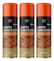 Kit 3 un Limpa Contato Elétrico Orbi 300ml Spray Limpeza Eletrônica Kit 3 un Limpa Contato Elétrico Orbi 300ml Spray Limpeza Eletrônica