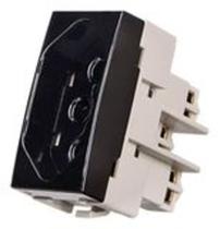 Kit 3 Un - Linha Sleek Ebony Tomada Preta 2p+t 20a 250v - Margirius Kit 3 Un - Linha Sleek Ebony Tomada Preta 2p+t 20a 250v - Margirius