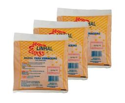 Kit 3 Un Massa Para Vidraceiro 500G Linhal