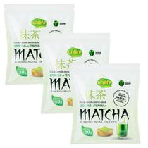 Kit 3 Un Matcha Premium Legitimo 30g 100% Puro - Chá Natural Em Pó Vegano Unilife