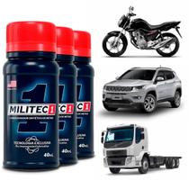 Kit 3 Un Militec-1 Condicionador de Metais 40ml - Garante Economia Combustível e Proteção ao Motor
