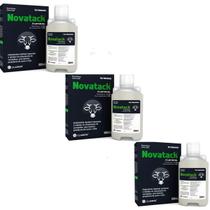 Kit 3 un novatack vetoquinol 500 ml para bovinos de corte e leite