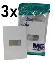 Kit 3 Un - Placa 4x2 1 posto c/ sup margirius
