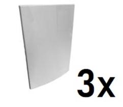 Kit 3 Un - Placas cegas para tomada e Suportes 42 Branco Margirius -5491 Kit 3 Un - Placas cegas para tomada e Suportes 42 Branco Margirius -5491