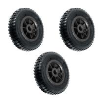 Kit 3 un roda pneum ajax 2.50-4 4l plástico furo passan.20mm