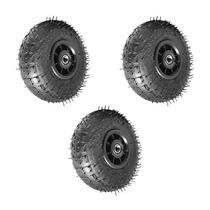 Kit 3 un roda pneum ajax 3.50-4 350x4 4l plástico rol 20mm Kit 3 un roda pneum ajax 3.50-4 350x4 4l plástico rol 20mm