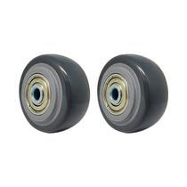 Kit 3 un roda pvc cinza 2 pol 50kg p/ rodízio