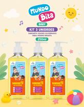 Kit 3 Un Sabonete Líquido Glicerinado Baby Mundo Bita Higiene Infantil - 250ml Kit 3 Un Sabonete Líquido Glicerinado Baby Mundo Bita Higiene Infantil - 250ml
