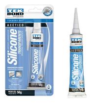 Kit 3 Un Silicone Transparente Vedação Reparos 50g Tekbond