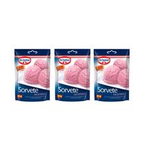 Kit 3 un Sorvete Em Pó de Morango Cremoso 150g cada - Dr. Oetker Kit 3 un Sorvete Em Pó de Morango Cremoso 150g cada - Dr. Oetker