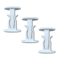 Kit 3 Un Trava Porta Prendedor Fixador Adesivo Parede Rodapé