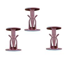 Kit 3 Un Trava Porta Prendedor Fixador Adesivo Parede Rodapé