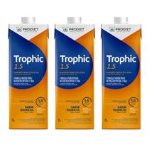 Kit 3 Un Trophic 1.5 1 Litro Dieta Enteral e Oral Prodiet Kit 3 Un Trophic 1.5 1 Litro Dieta Enteral e Oral Prodiet