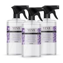 KIT 3 Und. Água Perfumada YEVA Lavanda & Verbena - 500ml KIT 3 Und. Água Perfumada YEVA Lavanda & Verbena - 500ml