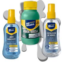 Kit 3 Und Antiembaçante Limpa Parabrisa Cristalizador Vidro