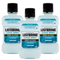 Kit 3 und Antisséptico Bucal Listerine Cool Mint Zero Álcool 250ml