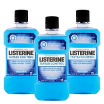 Kit 3 und Antisséptico Bucal Listerine Tartar Control 500ml