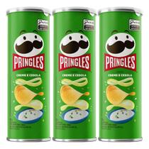 Kit 3 und Batata Pringles Creme e Cebola 109g