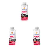 Kit 3 Und Bebida Láctea Piracanjuba Whey No Lac Frutas Vermelhas 250ml