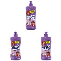 Kit 3 Und Creme De Pentear Tra La La Hidrakids 300ml