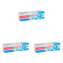 Kit 3 Und Creme Dental Colgate Sensitive Pró Alívio Real White 110g