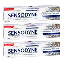 Kit 3 und Creme Dental Sensodyne Branqueador Extra Fresh 90g Kit 3 und Creme Dental Sensodyne Branqueador Extra Fresh 90g