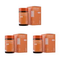 Kit 3 Und Cur cuma L 500mg 60 Cápsulas FortLife Suplemento Alimentar Kit 3 Und Cur cuma L 500mg 60 Cápsulas FortLife Suplemento Alimentar