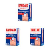 Kit 3 Und Curativo Band-aid Transparente 40 Und
