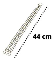 Kit 3 und de corrente Laminada dourada para vaso xaxim