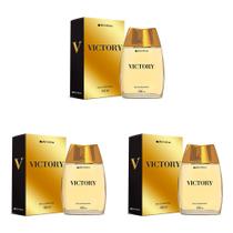 Kit 3 Und Deo Colônia Phytoderm Victory Masculino Marcante 100ml