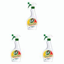 Kit 3 Und Desengordurante Cif Borrifador 500ml