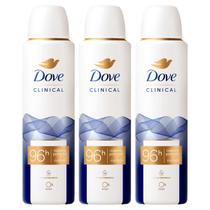 Kit 3 und Desod Aero Dove Clinical Clean Feminino 150ml