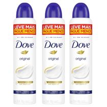 Kit 3 und Desod Dove Original 250ml
