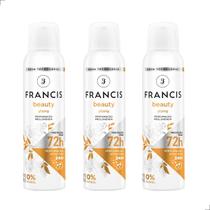 Kit 3 Und Desodorante Aerossol Francis Beauty Ylang 150ml Spray