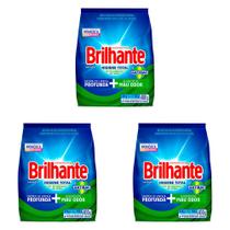 Kit 3 Und Detergente Brilhante Pó Higiene Total 400g