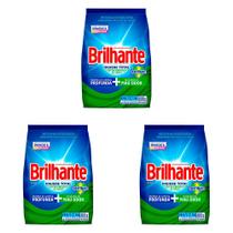 Kit 3 Und Detergente Brilhante Pó Higiene Total 800g