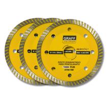 Kit 3 Und Disco Diamantado Turbo Extra Fino 110 x 20mm Graff Kit 3 Und Disco Diamantado Turbo Extra Fino 110 x 20mm Graff