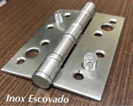 Kit 3 und Dobradiça Inox com 2 pinos de segurança 4x3" - mahler