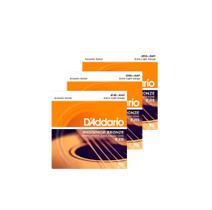 Kit 3 UND. Encordoamento P/ Violão D'Addario EJ15 Phos. 010