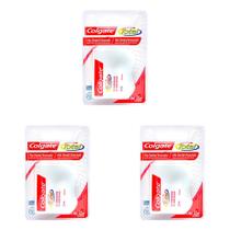 Kit 3 Und Fita Dental Colgate Total Encerada Gengiva Saudável 25m