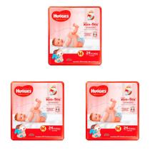 Kit 3 Und Fralda Huggies Turma Da Mônica Supreme Care Tamanho M 24 Und - Turma Da Monica