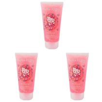 Kit 3 Und Gel Capilar Hello Kitty Com Glitter 180g