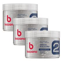 Kit 3 und Gel Fixador Bozzano Incolor Fixação Média 300g