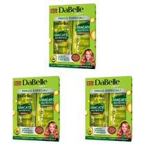 Kit 3 Und Kit Dabelle Hair Abacate Nutritivo Shampoo 250ml + Condiconador 200ml